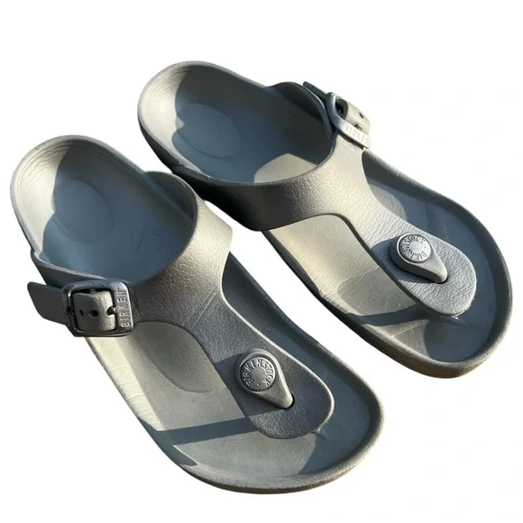 Birkenstock Kids Silver Sandals 2 - Picture 2 of 8